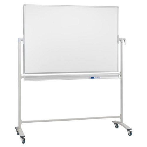 Whiteboard Mobil Emaille mit Drehfunktion, antimikrobiell
