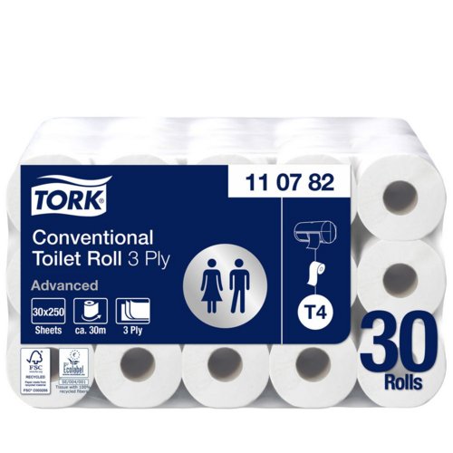 Kleinrollen Toilettenpapier Tork T4 3-lg.