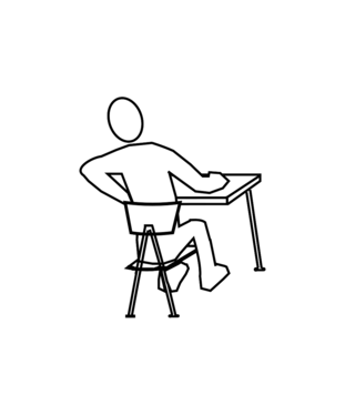 Schmerzen beim Sitzen am Schreibtisch | © Clker-Free-Vector-Images auf Pixabay
