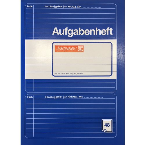 Hausaufgabenheft A5, 48 Blatt