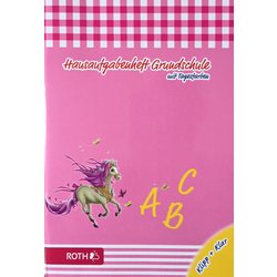 Hausaufgabenheft A5, mit Tagesfarben, versch. Motive