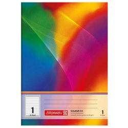 Schulheft A5, liniert, Lin. 1 für 1. Klasse