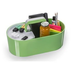 Toolbox LOFT mit herausnehmbarer Ablageschale und Tragegriff, lime green, HAN