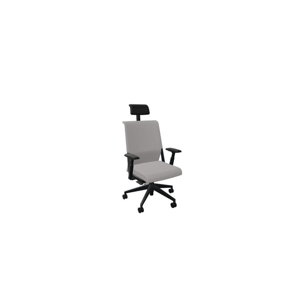 Haworth Bürodrehstuhl Polster schwarz - Netz-Rückenlehne schwarz - Lordosen  Stütze - 3D-Armlehnen - Gestell schwarz