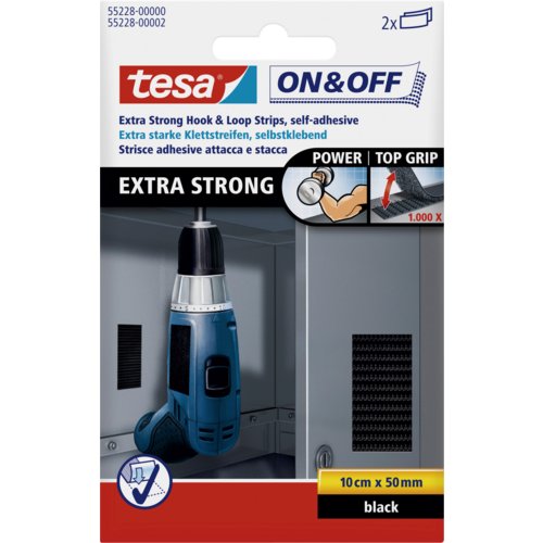 Klettstreifen Extrastark On & Off®, tesa®