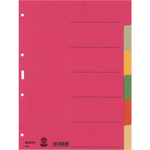 Blanko-Register aus Karton, durchgefärbt