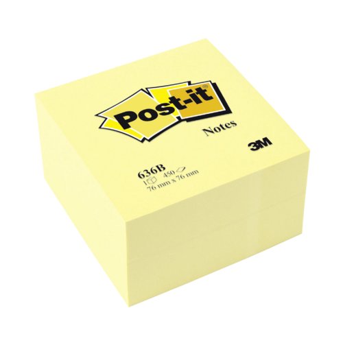 Haftnotiz-Würfel, gelb