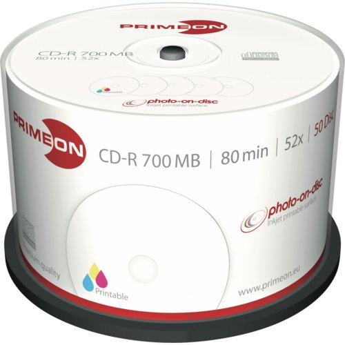 CD-R, photo-on-disc, bedruckbar, PRIMEON