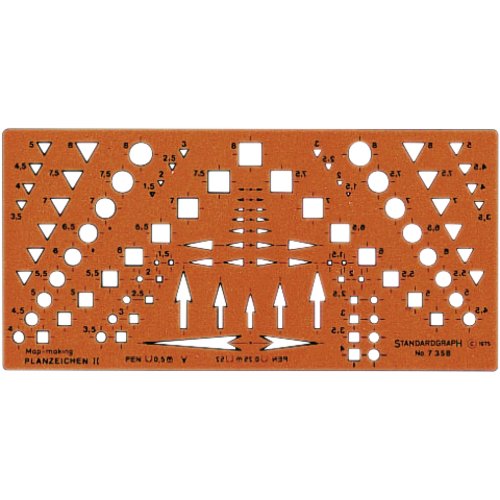 Planzeichen II-Schablone, STANDARDGRAPH
