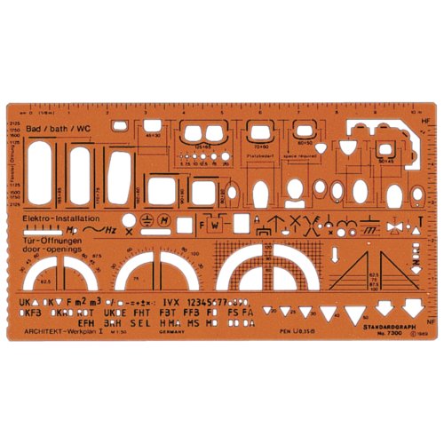 Architekt-Werkplanschablone I, STANDARDGRAPH