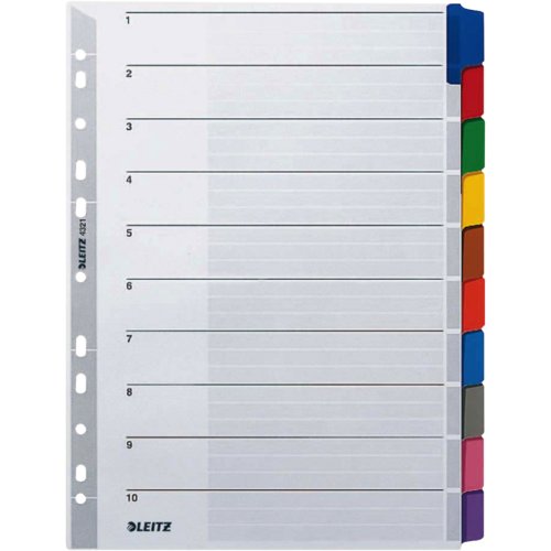 Blanko-Register aus Karton, farbige Tabe, Leitz