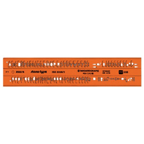 Schriftschablone Stano type ISO 3098/1 Typ B