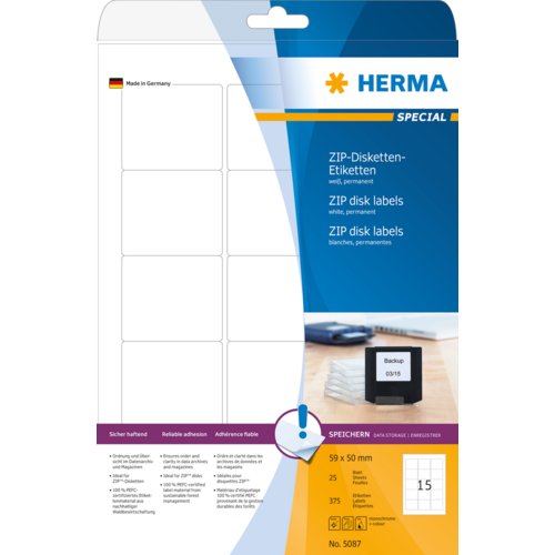 Etiketten HERMA SPECIAL für Datenträger