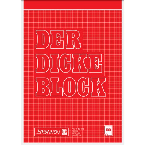 Briefpapierblock Dicker Block, BRUNNEN