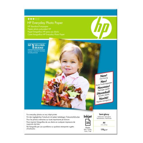 HP Inkjet-Fotopapier Standard, glossy