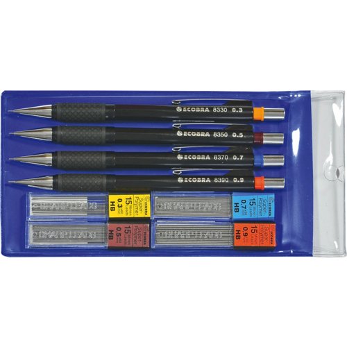 Feinminen-Druckstift 4er-Set