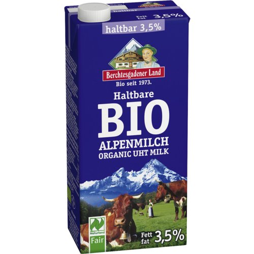 Haltbare Bio-Alpenmilch