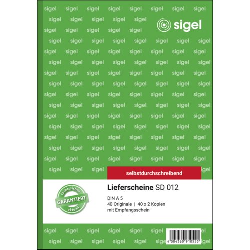 Lieferschein, sigel