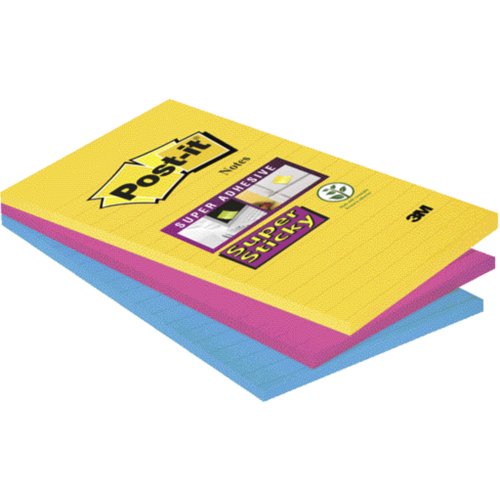 Super Sticky Notes Rio de Janeiro Collection, liniert