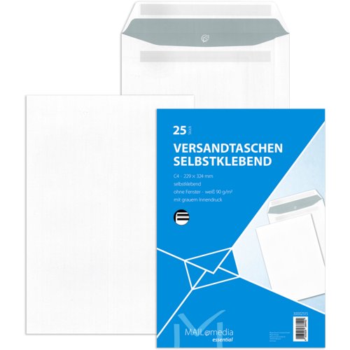 Versandtasche Kleinpackung DIN C4, mayer network