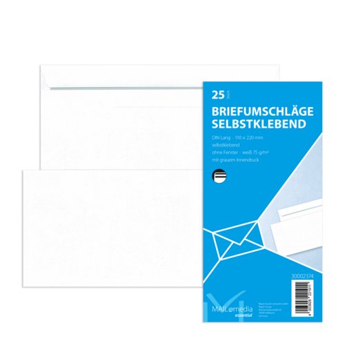 Briefumschlag MAILmedia DIN lang Kleinpackung, mayer network