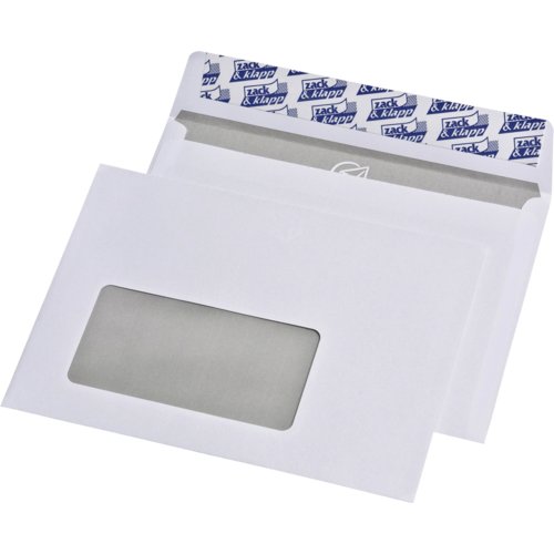 Briefumschlag DIN C6, weiß, HK, mit Fenster / Innendruck