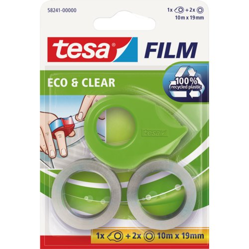 tesafilm® Eco & Clear mit Mini Abroller ecologo®, tesa®