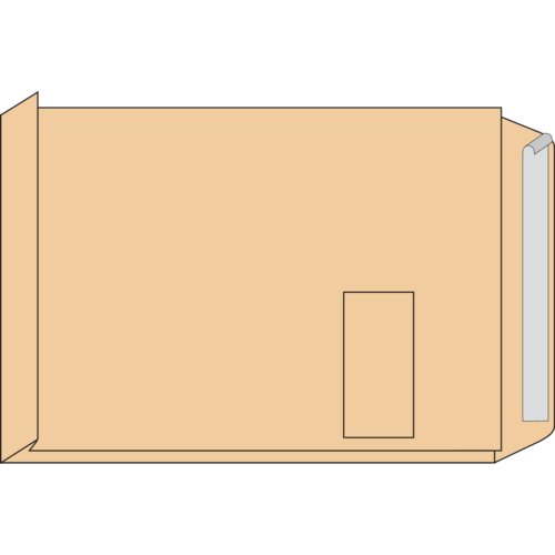 Versandtasche DIN C4 mit Seitenfalte und Stehboden, mayer network