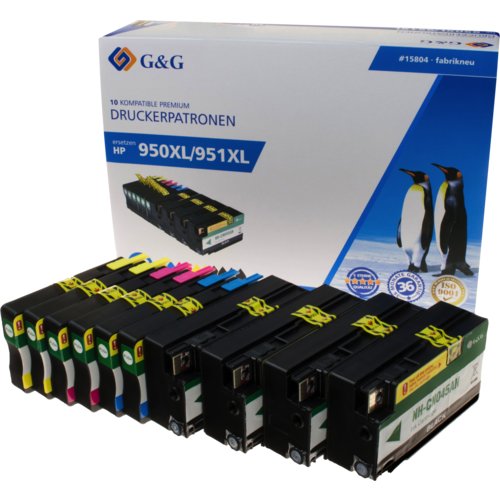 Inkjetpatrone Multipack für HP, G&G