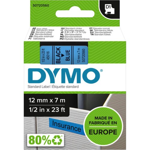 D1-Schriftbandkassette, 12 mm, DYMO®