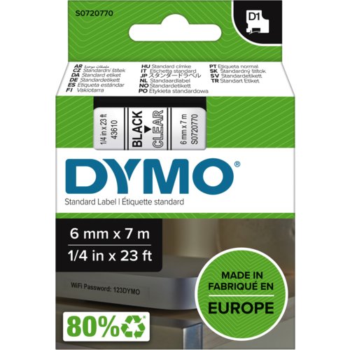 D1-Standardetikett, DYMO®