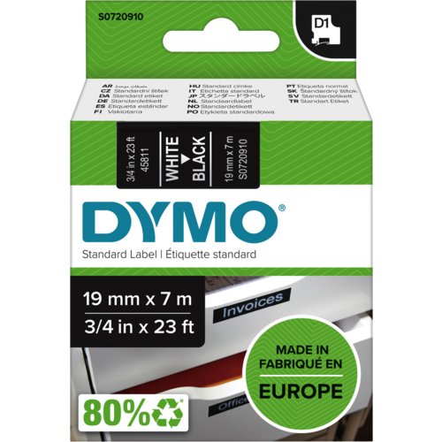 D1-Standard Schriftband, 19 mm, DYMO®