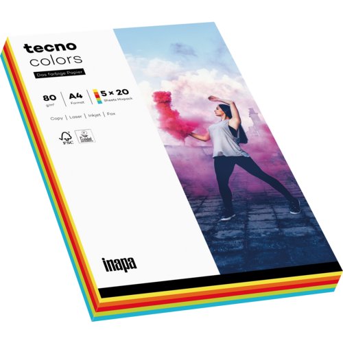 Kopierpapier tecno® colors Intensivfarben-Mixpack