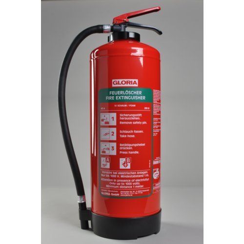 Bio-Schaumfeuerlöscher SE+6EASY mit Wandhalter