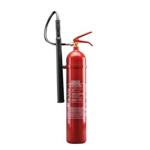 CO² Feuerlöscher KS5ST incl. Metallspannband, mit Wandhalter