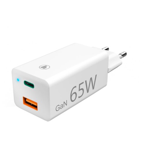 Ladegerät GaN, USB-C Power Delivery (PD) + USB-A QC3.0