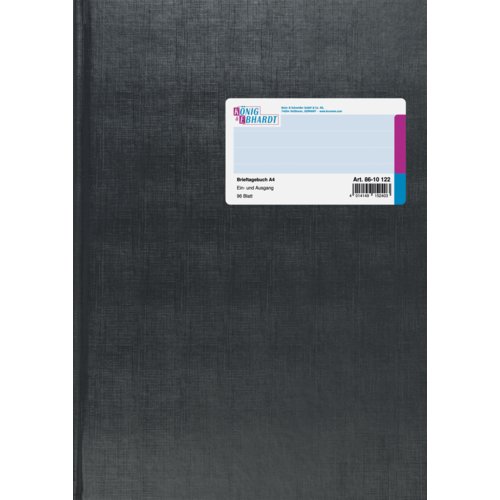 Geschäftsbuch Brief-Tagebuch DIN A4 mit Deckenband