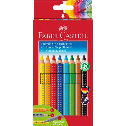 Farbstift JUMBO GRIP 10er Promoetui, FABER-CASTELL