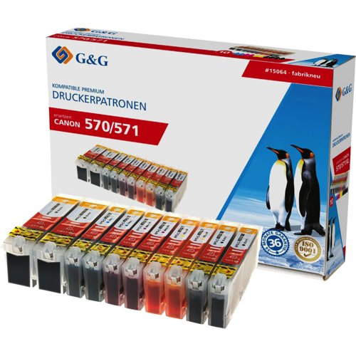 Inkjetpatrone kompatibel zu Canon PGI-570XL/CLI-571XL