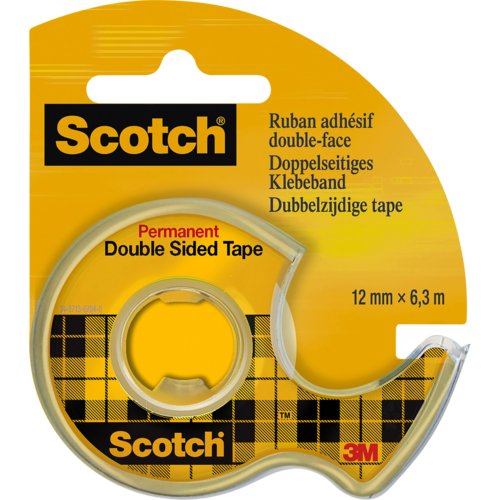 Doppelseitiges Klebeband 665 im Handabroller, Scotch®