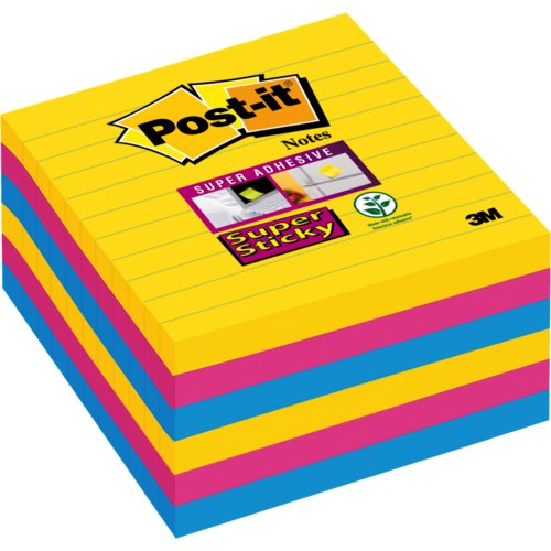 Super Sticky Notes Rio de Janeiro Collection, liniert