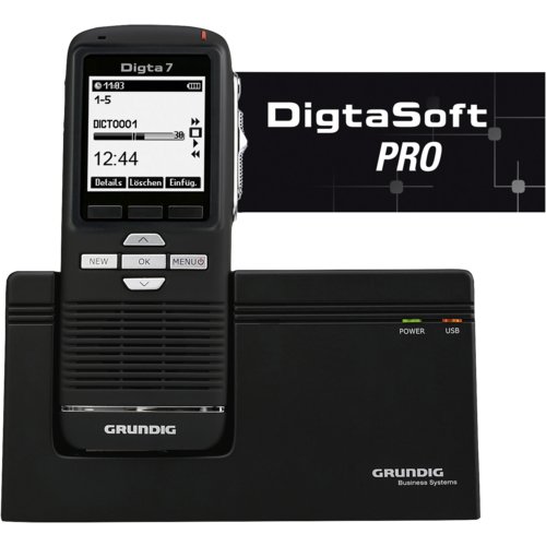 Digitales Diktiergerät Digta 7 Premium Set mit DigtaSoft Pro