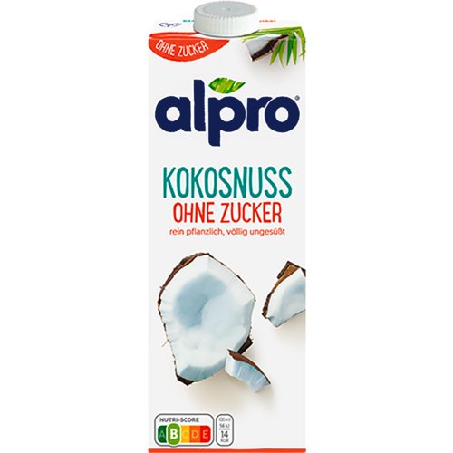 Kokosnussdrink ohne Zucker