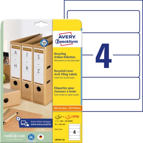 Ordneretiketten Recycling