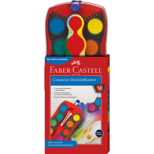 Farbkasten CONNECTOR 12 Farben, FABER-CASTELL