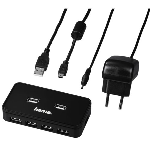 USB-2.0-Hub 1:7, mit Netzteil