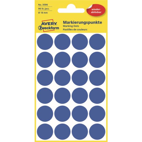 Markierungspunkt farbig ablösbar, AVERY Zweckform®