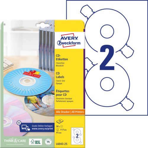 CD-Etiketten ClassicSize, AVERY Zweckform®