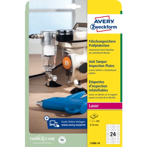 Prüfplakette fälschungssicher, AVERY Zweckform®