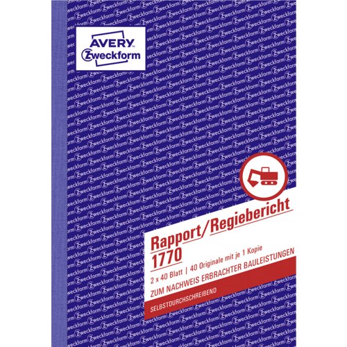 Rapport/Regiebericht, AVERY Zweckform®